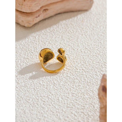Ball Hollow Golden Ring 
Stain Less  Waterproof