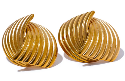 Stud Earrings Gold Plated Jewelry