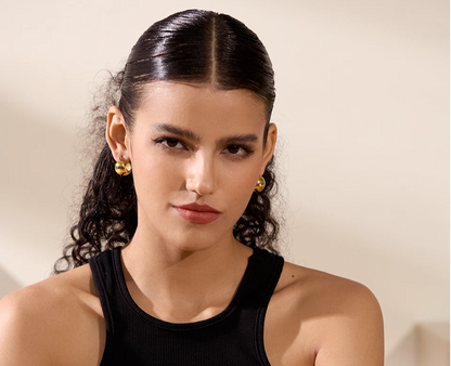 Stainless Steel 
 Earrings  Gold Jewelry